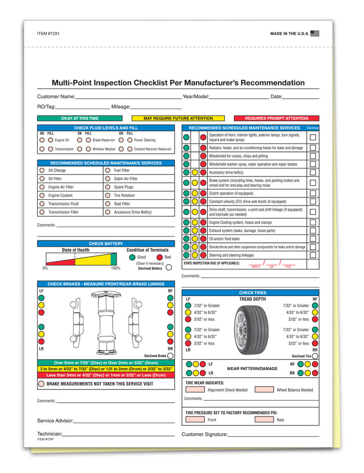 Generic Multi-Point Safety Inspection Report