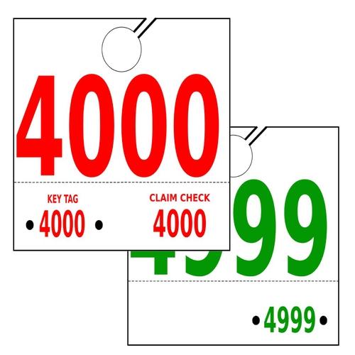 Service Dispatch Numbers - #4000-4999 - 1000/Pk