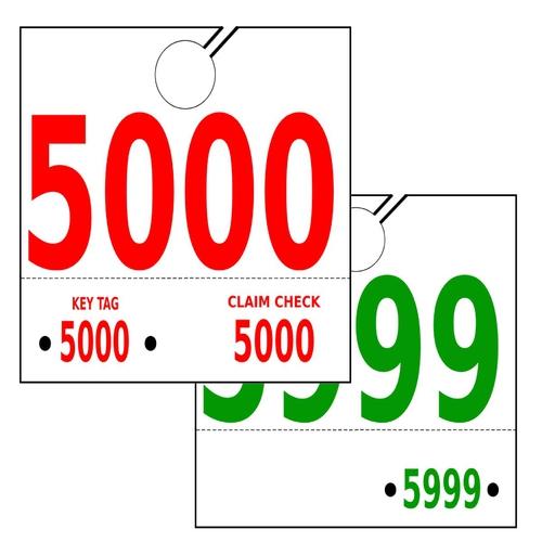 Service Dispatch Numbers - #5000-5999 - 1000/Pk