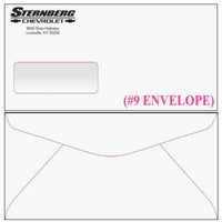 #9 Sternberg Chevrolet Window Envelopes