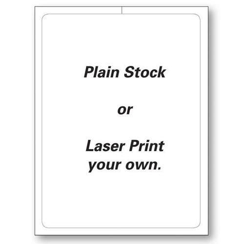 Blank Exterior Poly Window Stickers - 8.5
