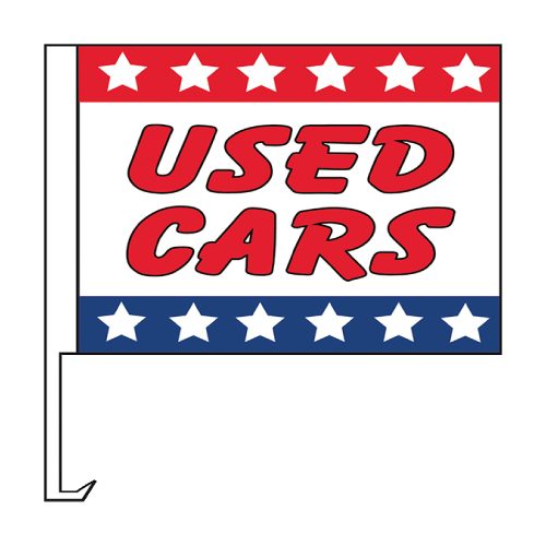 Clip-On Window Flags - Used Cars