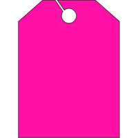 Florescent Pink Blank Mirror Hang Tags