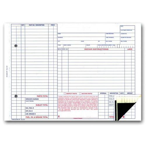Generic Repair Orders - Form RO-546H-3PT