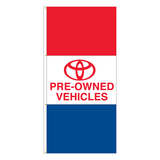 Horizontal Dealer Logo Drape Flags