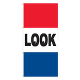 Horizontal Message Drape Flags