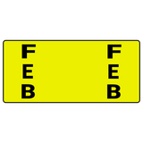 Month Color-Coded Ringbook Labels
