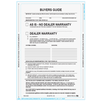 One-Part Pressure Sensitive Buyers Guide Forms