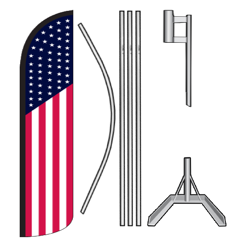 Patriotic Swooper Flag Kit - American Flag
