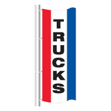 Vertical Message Drape Flags