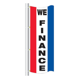Vertical Message Drape Flags
