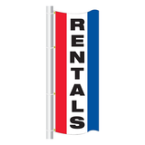 Vertical Message Drape Flags
