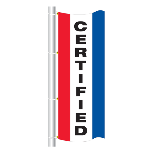 Vertical Message Drape Flags