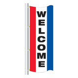 Vertical Message Drape Flags