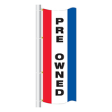 Vertical Message Drape Flags