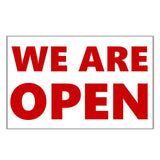 We Are Open Double Sided Signs