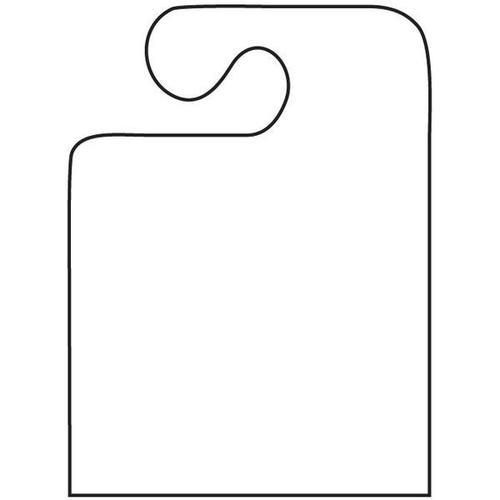 White Blank JHook Mirror Hang Tags ADSCO Companies