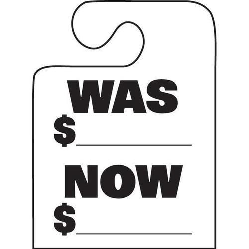 White Was Now JHook Mirror Hang Tags ADSCO Companies