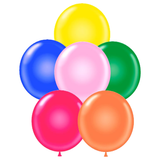 17" Assorted Balloons - 72/Bg