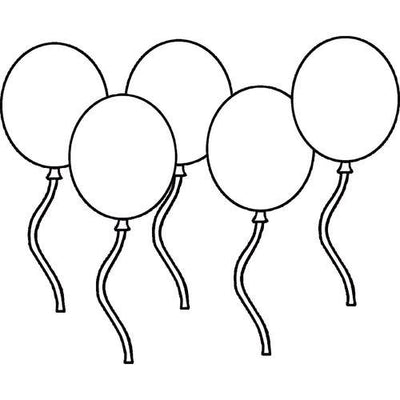 17" White Balloons - 72/Bg