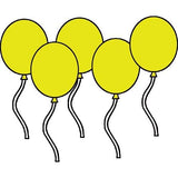17" Yellow Balloons - 72/Bg
