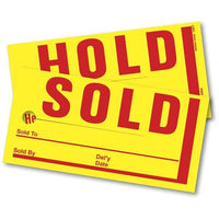 Jumbo Sold/Hold Tags