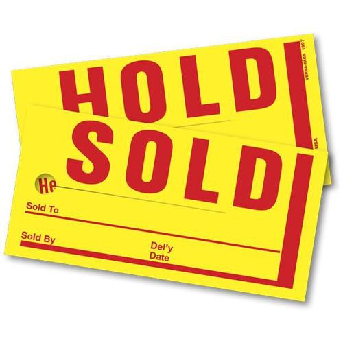 Jumbo Sold/Hold Tags