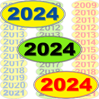 Oval Model Year Decals