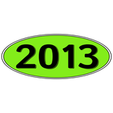 Oval Model Year Decals