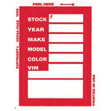 Red Stock Tag - 100/Pk