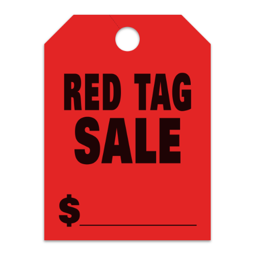 Red Tag Sale Hang Tag - 50/Pk