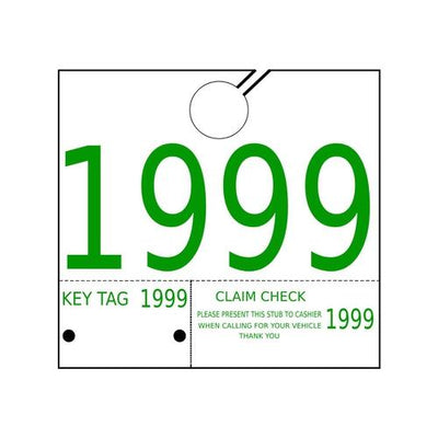 Service Dispatch Numbers - #1000-1999 - 1000/Pk