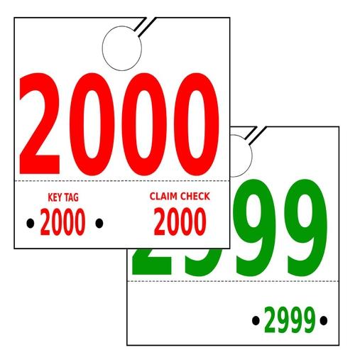 Service Dispatch Numbers - #2000-2999 - 1000/Pk