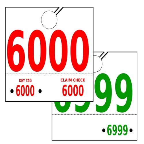 Service Dispatch Numbers - #6000-6999 - 1000/Pk