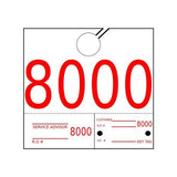 Service Dispatch Numbers - #8000-8999 - 1000/Pk