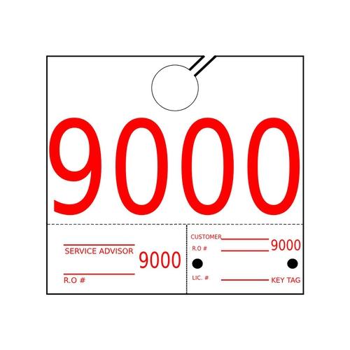 Service Dispatch Numbers Service Dispatch Numbers - #9000-9999 - 1000/Pk – ADSCO Companies