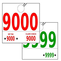 Service Dispatch Numbers - #9000-9999 - 1000/Pk