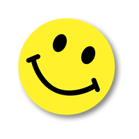 Smiley Face Windshield Decal