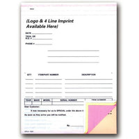 Special Parts Order Form #SPO-4