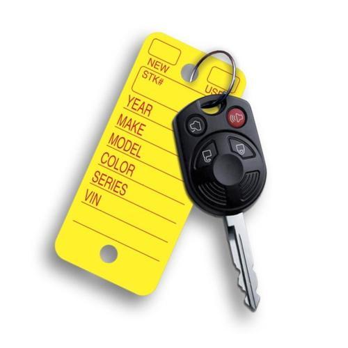 Yellow Poly Key Tag - 250/Bx – ADSCO Companies