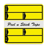 Yellow Poly Stock Sticker - 250/Bx