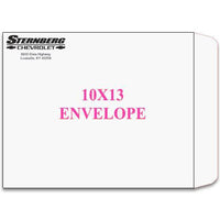 10X13 Sternberg Chevrolet Open End Envelopes