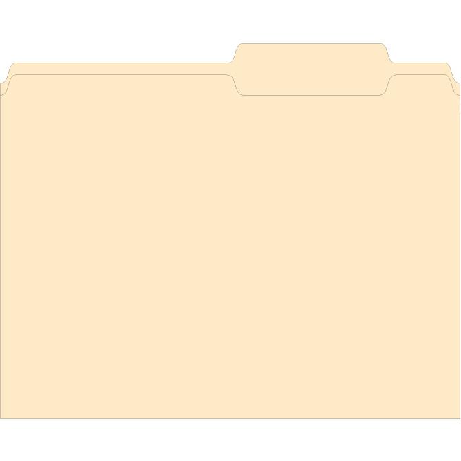 3 Tab File Folders - Plain