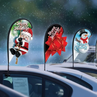 3D Holiday Paddle Flags