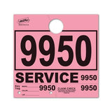 4-Digit Colored Service Department Hang Tags PLUS