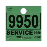 4-Digit Colored Service Department Hang Tags PLUS
