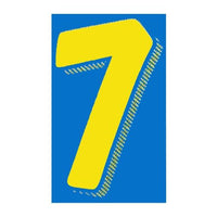 7.5" Yellow/Blue Windshield Numbers - 7