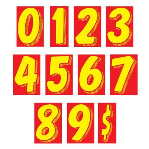 Yellow/Red Windshield Pricing Numbers