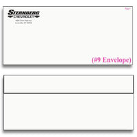 #9 Sternberg Chevrolet Flap Envelopes