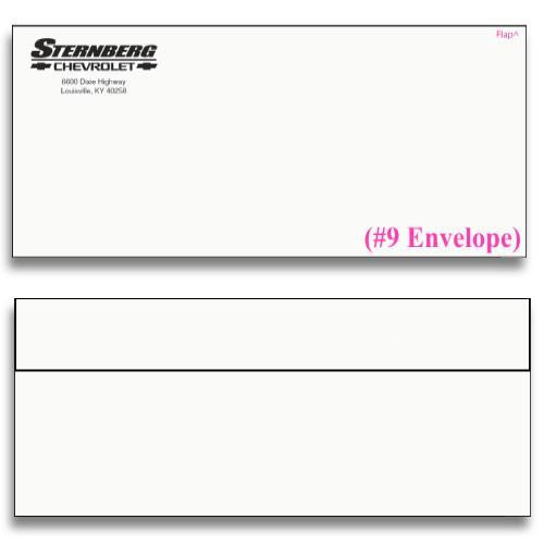 #9 Sternberg Chevrolet Flap Envelopes
